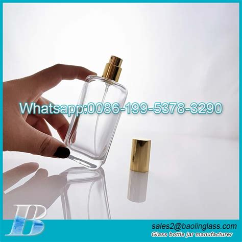 50ml Luxury Glass Perfume Bottle With Spray Pump Lid