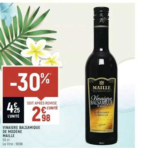 Promo Vinaigre Balsamique De Modène Maille chez Spar iCatalogue fr