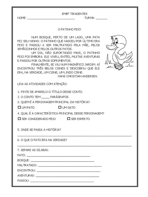 O Patinho Feio | PDF