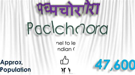pachora   pronounce pachora  indian language hindi  marathi