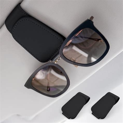 Amazon fr Anwlki Lot de 2 Porte Lunettes pour Voiture magnétiques en