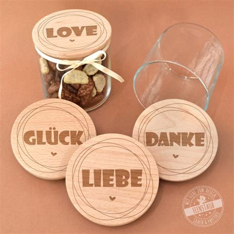 Vorratsglas Mit Holzdeckel Mit Gravur Pers Nliches Geschenk