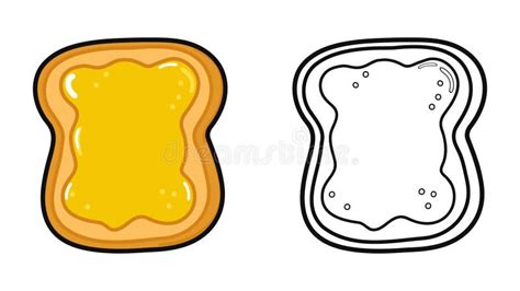 Toast With Honey Characters Bundle Set Vector Hand Drawn Cartoon