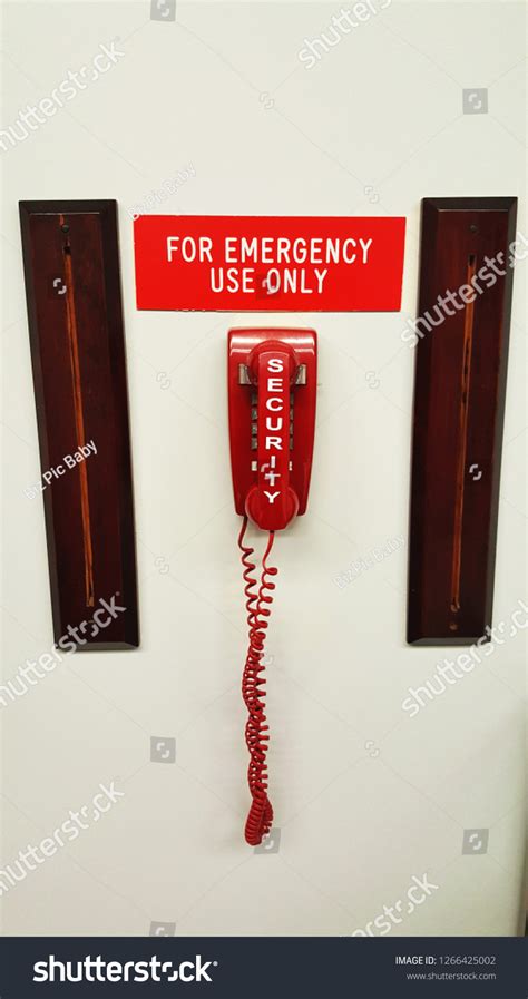 red emergency phone stock photo  shutterstock