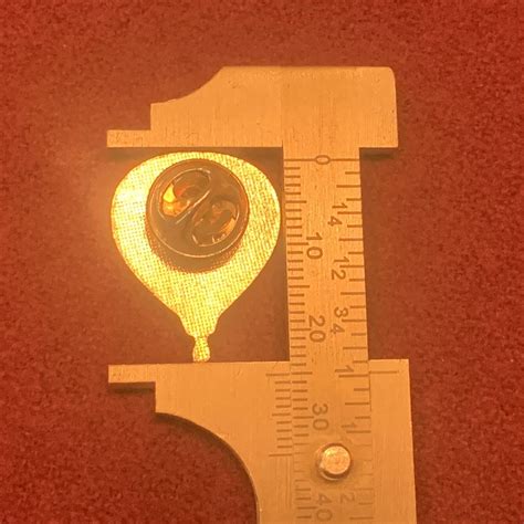 Vintage N J Hot Air Balloon Pin S Metal And E Gem
