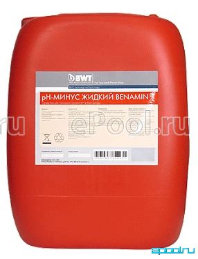 Жидкий pH минус для бассейна Маркопул Кемиклс Экви-минус, канистра 30л ...