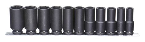 Impact Socket Set Black Oxide 1 2 In Impact Rated Yes Grainger