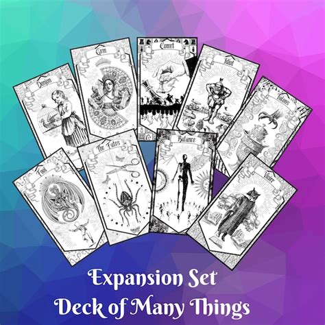 Printable Deck of Many Things - Etsy