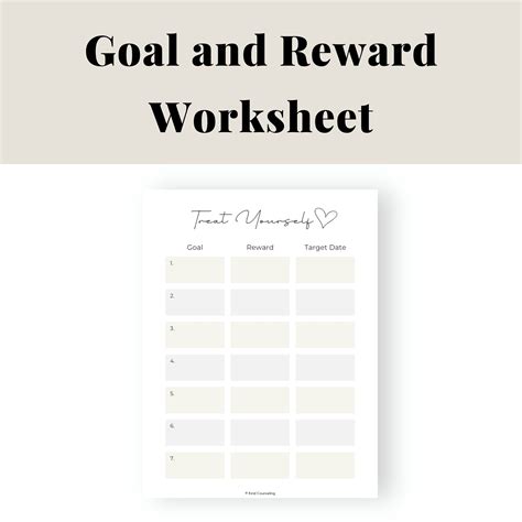 Goal and reward worksheet, free goal-setting printable for kids and teens | Made By Teachers