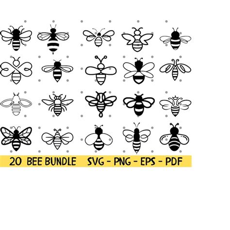 Bee Svg Bumble Bee Svg Bee Bundle Svg Honey Bee Svg Hone Inspire
