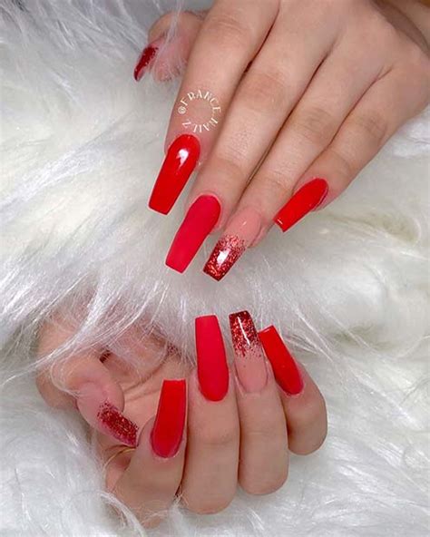 23 Beautiful Ways To Rock Red Coffin Nails StayGlam