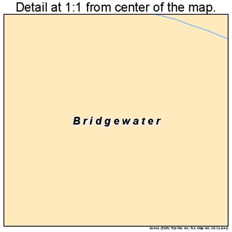 Bridgewater New York Street Map 3608169