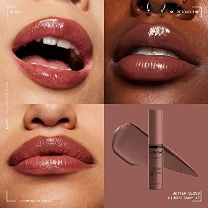 NYX PROFESSIONAL MAKEUP Butter Gloss Non Sticky Lip Gloss Madeleine Mid Tone Nude Makeup