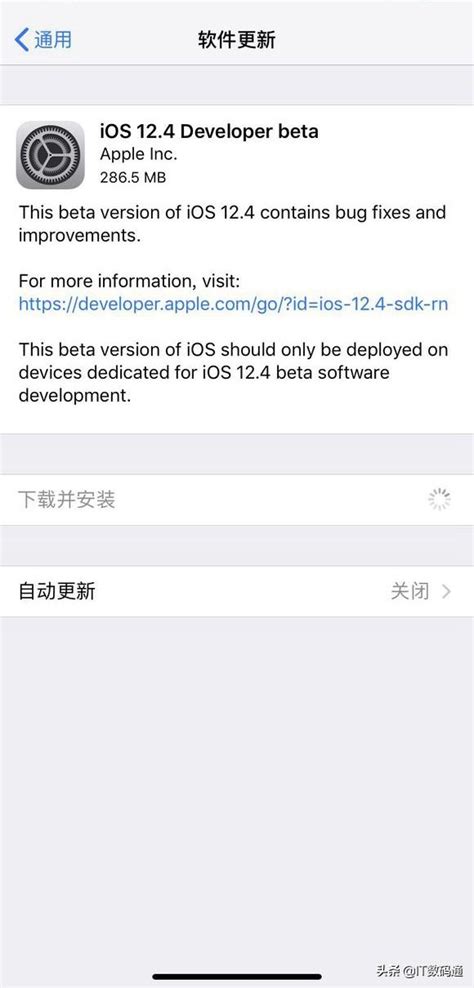 蘋果ios 124 Beta1開發者測試版發布：多少有點意外 每日頭條