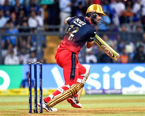 Mumbai Royal Challengers Bangalores Glenn Maxwell Bats During The Match