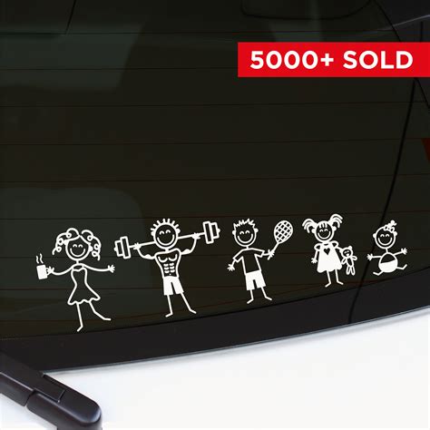 MY CAR STICK_FAMILY Car Window Bumper Vinyl Decal Sticker | Etsy