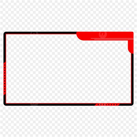 twitch red facecam overlay png vector psd  clipart