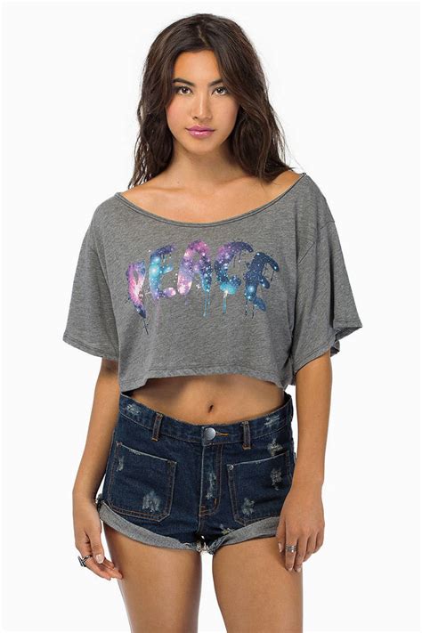 Cheap Grey Crop Top Grey Top Short Sleeve Top Grey Crop Top 4 Tobi Us