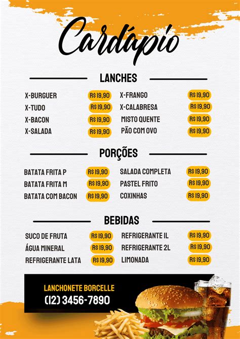 Cardápio lanchonete: lucre mais em 6 passos!