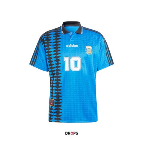 Adidas Argentina 1994 Away Jersey Blue Drops Ba