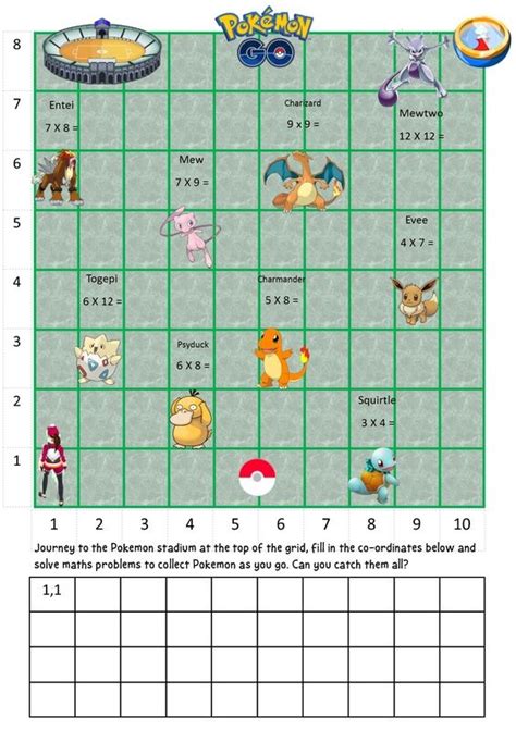 Maths Geometry Shed Math Worksheets Pokemon Fun Math