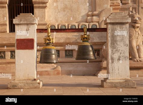 Bells Ananda Temple Old Bagan Village Area Mandalay Region Myanmar