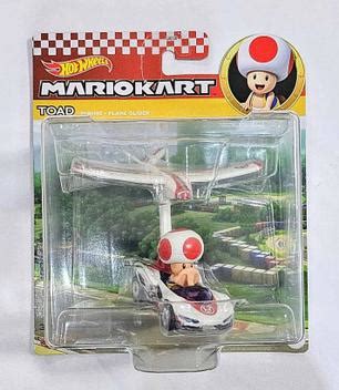 Hot Wheels Mario Kart Toad P Wing Plane Glider Pistas De Brinquedo