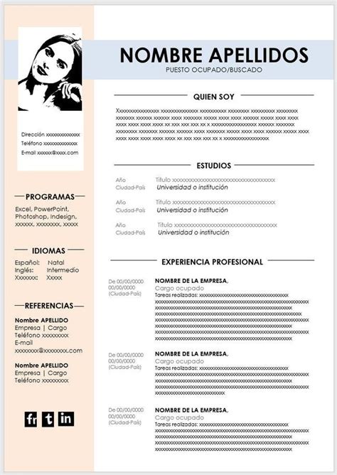 Modelo De Curriculum Vitae En Word Descarga Gratis Artofit Porn