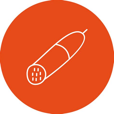 Salami Vector Icon 14948836 Vector Art At Vecteezy