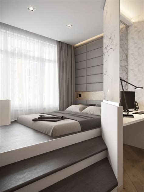 Современная кровать-подиум. ТОП 50 +мастер-класс | Bedroom design ...