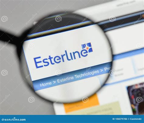 milan italy august   esterline technologies logo