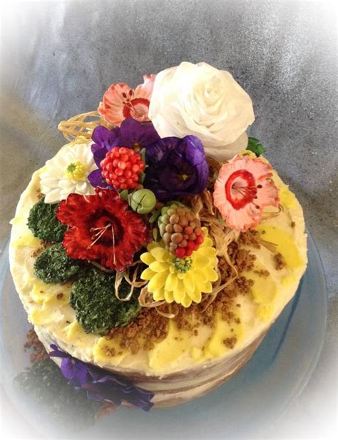 Nearly Naked Cake Decorated Cake By June Clarky S CakesDecor