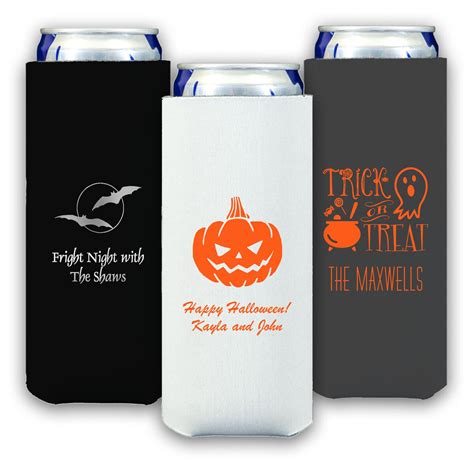 Design Your Own Halloween Collapsible Slim Koozies