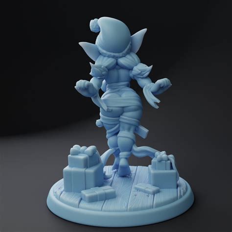 Christmas Goblin Pinup NSFW Nude And SFW D D 28mm 32mm 54mm Etsy
