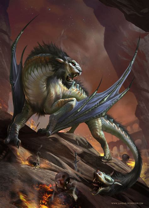 Artstation Chimera In 2024 Creature Concept Art Fantasy Creatures