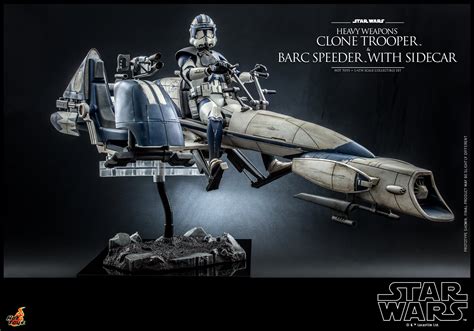 Hot Toys Tms Star Wars The Clone Wars Heavy Weapons Clone Trooper Barc Speeder With