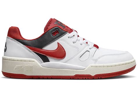 Nike Full Force Low White Red Black Mens Fb1362 102 Us