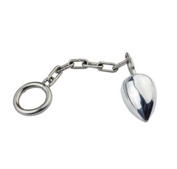 304 Stainless Steel Big Ball Anal Plug With D 40mm 45mm 50mm Cock Ring