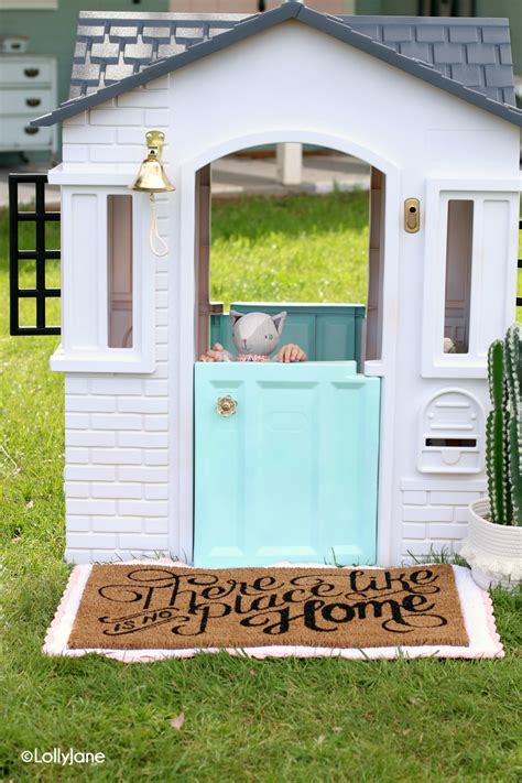 How To Paint a Plastic Playhouse Like a Pro! - Lolly Jane