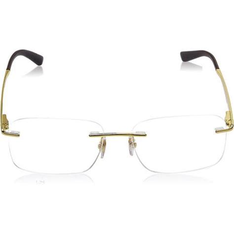 New Ray Ban Rimless Rx6385i 2500 Gold Mens Eyeglasses