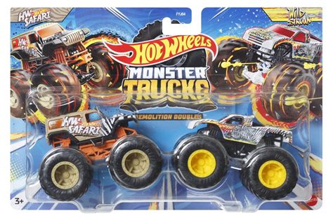 Hot Wheels Monster Truck Set Masini Scara La Hw Safari Si Wild Streak Superheroes