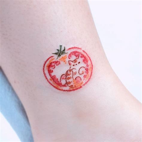 Tomato Tattoo Print Tattoos Paw Print Tattoo Watercolor Dog Dog
