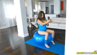 Nina Lopez Bouncing Up And Down On A Giant Workout Ball Porn Movies 3Movs