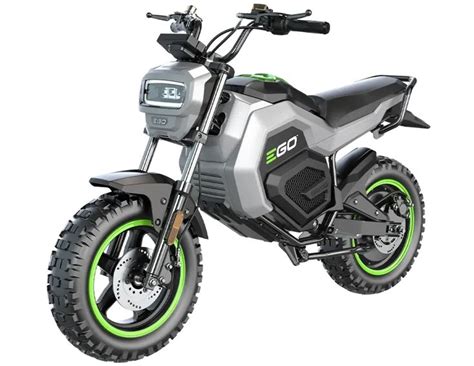 Ego Mini Bike Electric Scooter With Green Wheels