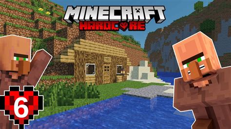 İLK KÖYLÜMÜZ ve KÖYLÜ FARMI Minecraft Hardcore Survival S Bölüm YouTube