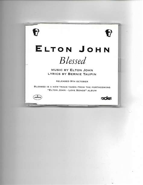 Elton John Blessed Uk Promo Cd Single Wps Ebay