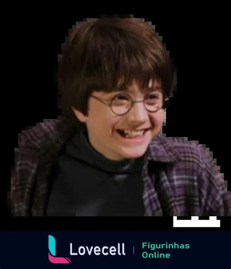 Figurinha Harry Potter Sorrindo Para WhatsApp Lovecell