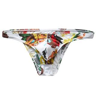 Men Briefs Underwear Low Waist Print Bikini Briefs Comfortable Underpants Innerwear Shopee
