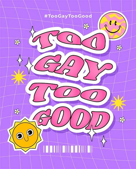 Muito gay muito boa ilustração vertical plana Vetor Premium