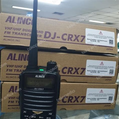 Jual Ht Alinco Crx7 Alinco Crx 7 Dualband Original Garansi Resmi